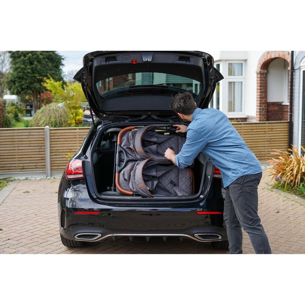 Photo of Amababy Duo stroller in hatchback